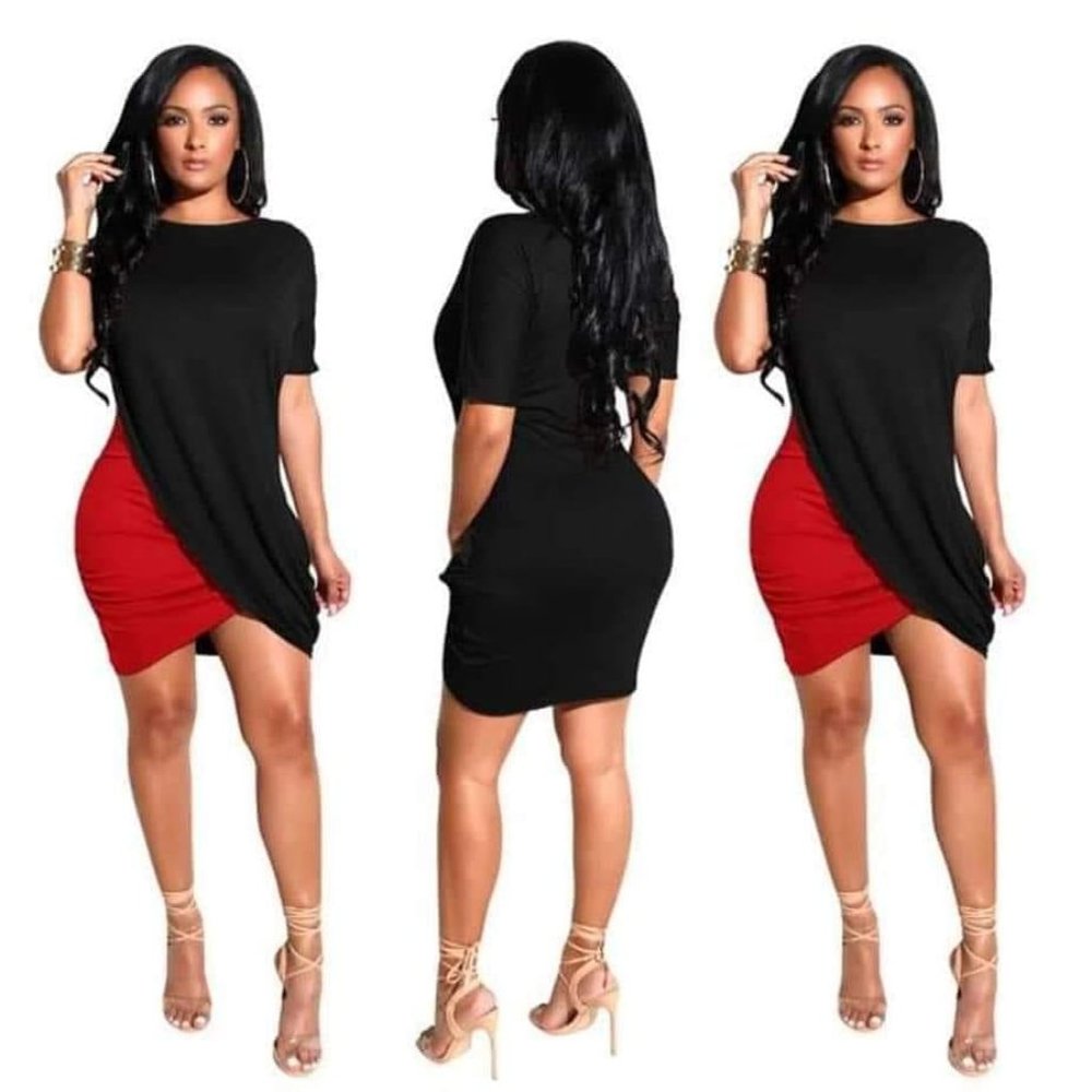 Women's Black & Red Dress